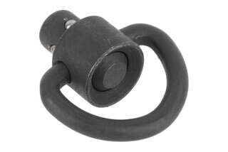 Ferro Concepts D Loop Heavy Duty Push Button QD Swivel 1" - Black features a manganese phosphate coating